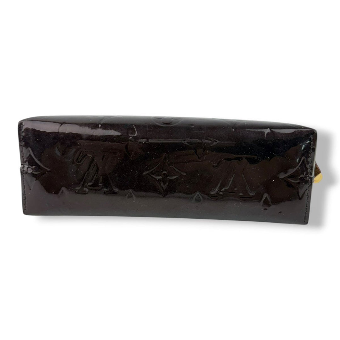 Louis Vuitton Vernis Leather Amarante Monogram Travel Cosmetic Pouch - Lux Central