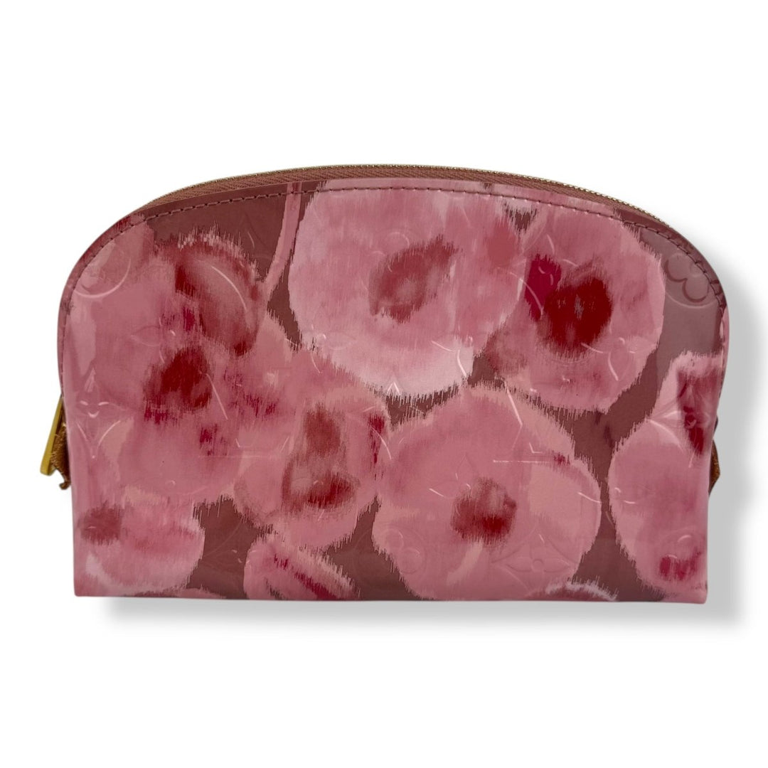 Louis Vuitton Vernis Pink Rose Travel Cosmetic Pouch - Lux Central