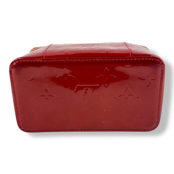 Louis Vuitton Vernis Red Patent Leather Monogram Vanity Pouch - Lux Central