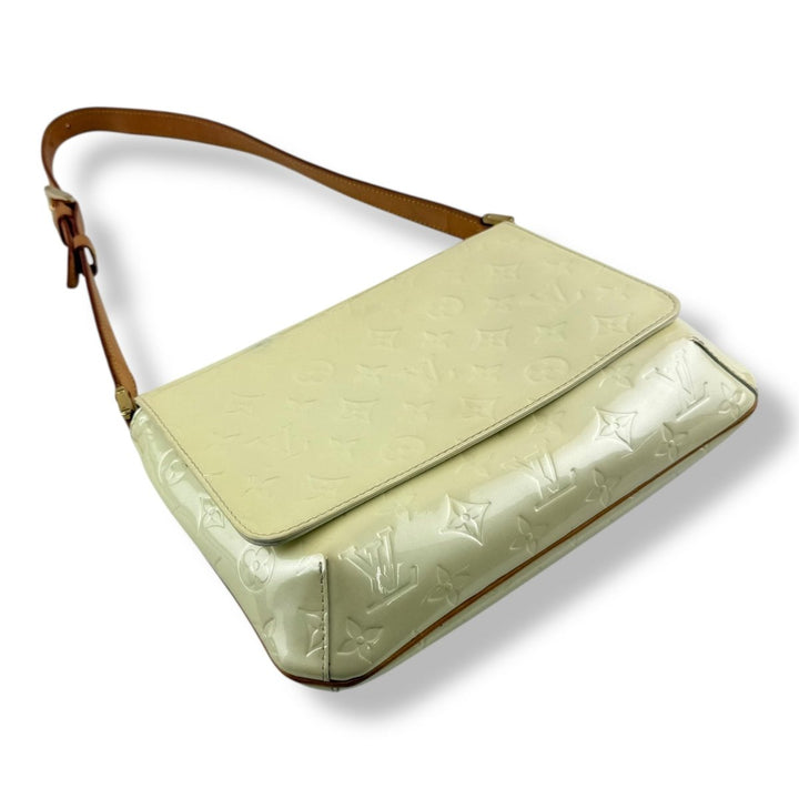 Louis Vuitton Vernis White Thompson Street Handbag - Lux Central