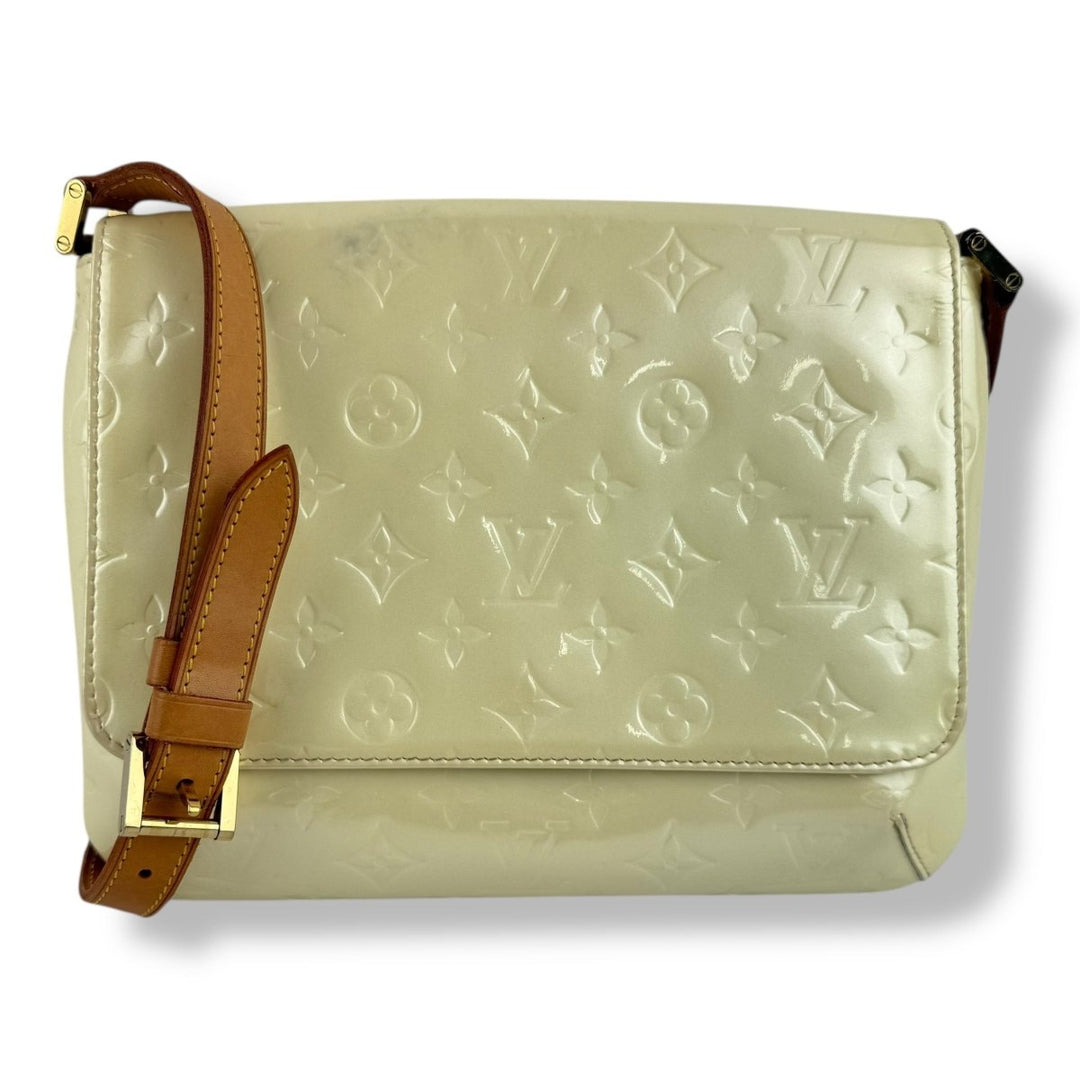 Louis Vuitton Vernis White Thompson Street Handbag - Lux Central