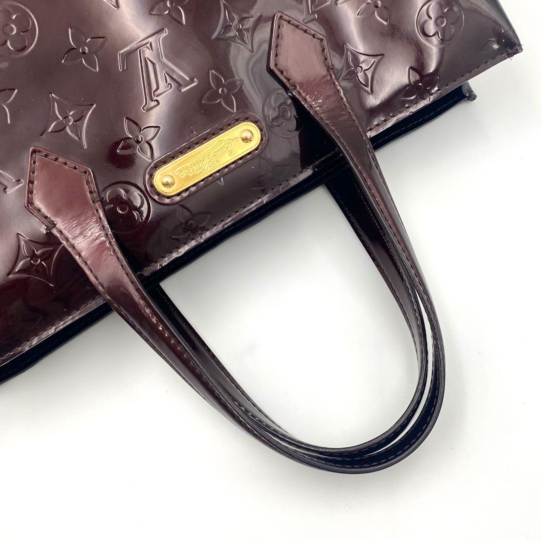 Louis Vuitton Vernis Wilshire PM Tote Bag Handbag Amarante - Lux Central