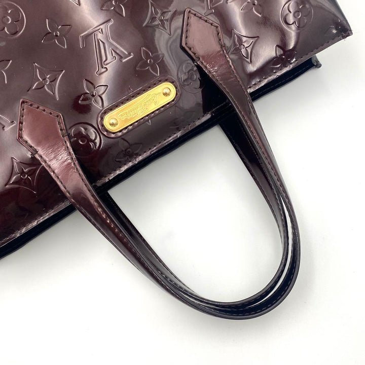 Louis Vuitton Vernis Wilshire PM Tote Bag Handbag Amarante - Lux Central