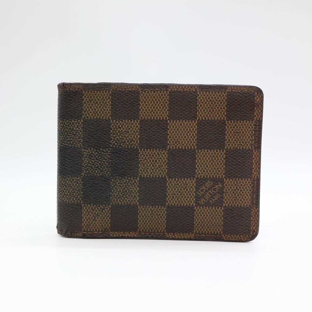 Louis Vuitton Vintage Bifold Brown Damier Wallet - Lux Central