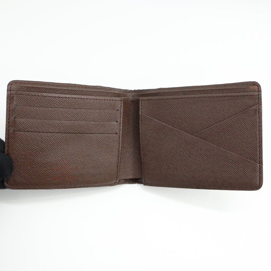 Louis Vuitton Vintage Bifold Brown Damier Wallet - Lux Central