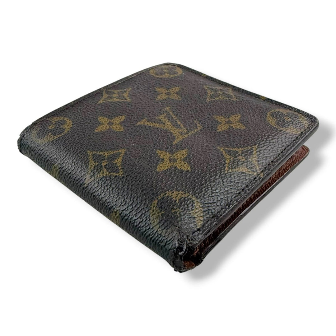 Louis Vuitton Vintage Bifold Brown Monogram Wallet - Lux Central