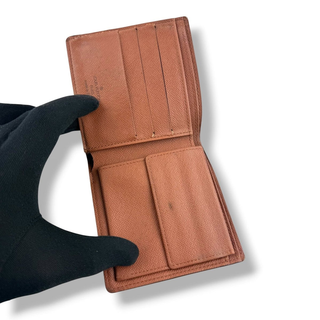Louis Vuitton Vintage Bifold Brown Monogram Wallet - Lux Central