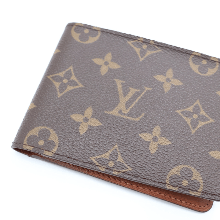 Louis Vuitton Vintage Bifold Brown Monogram Wallet - Lux Central