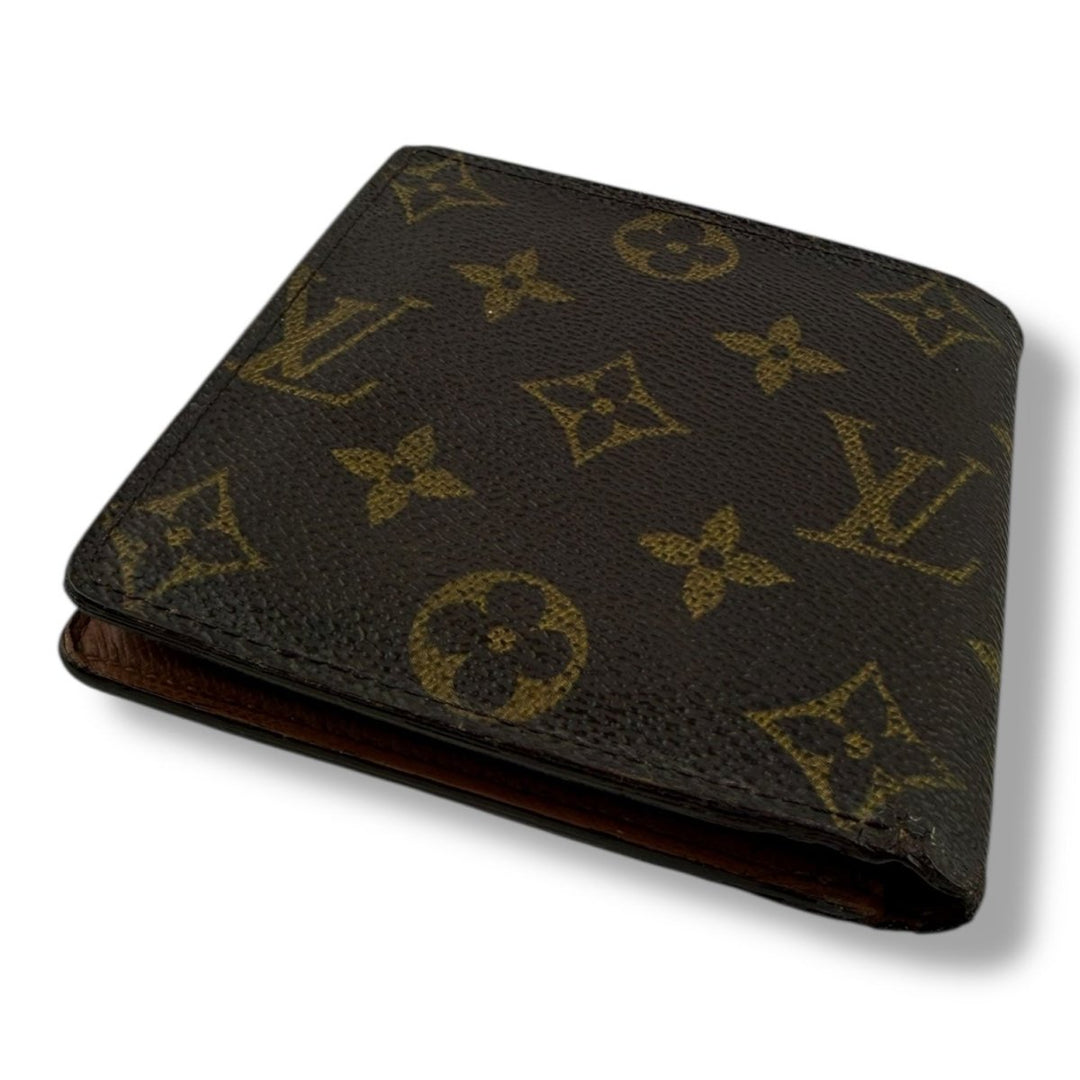 Louis Vuitton Vintage Bifold Brown Monogram Wallet - Lux Central