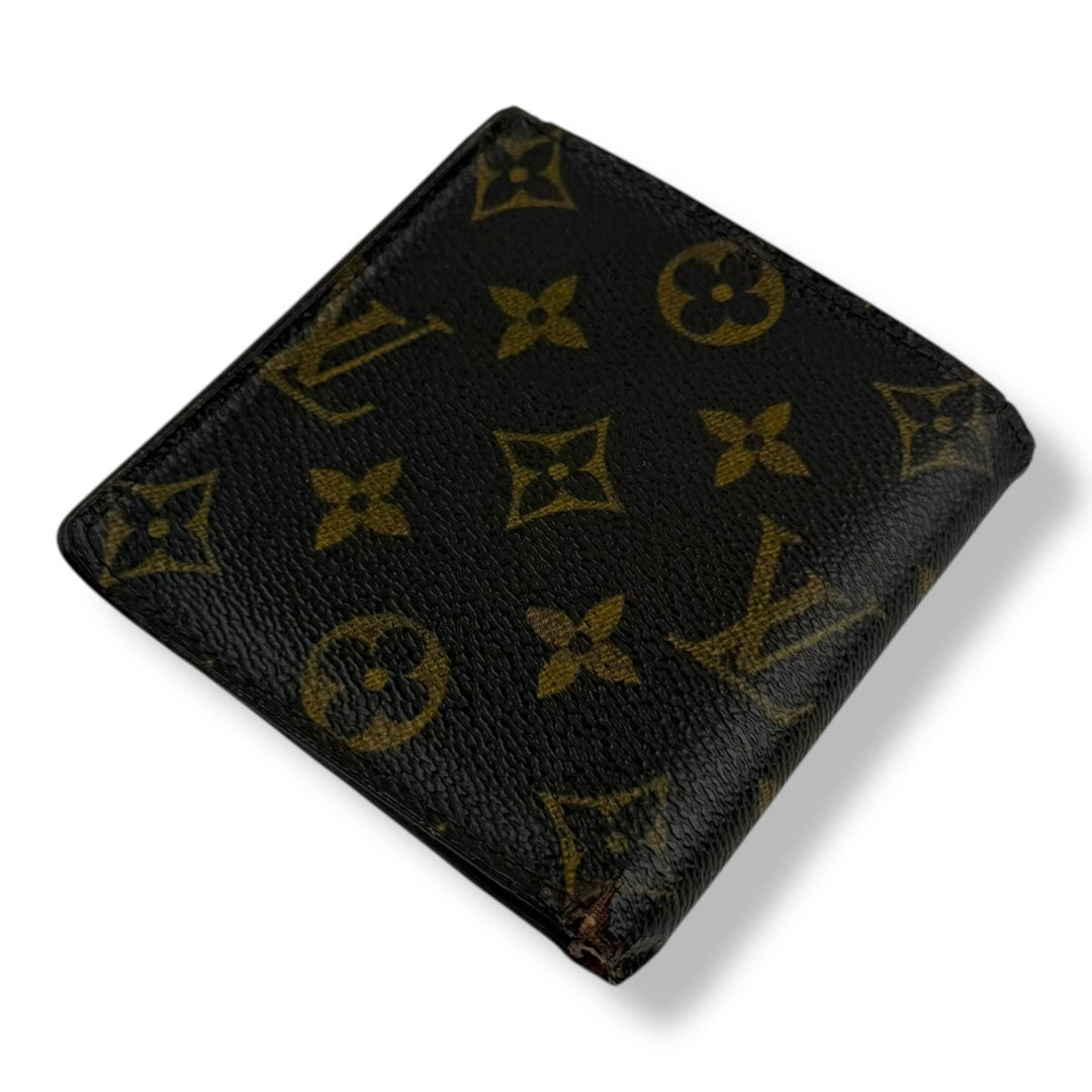 Louis Vuitton Vintage Bifold Brown Monogram Wallet - Lux Central