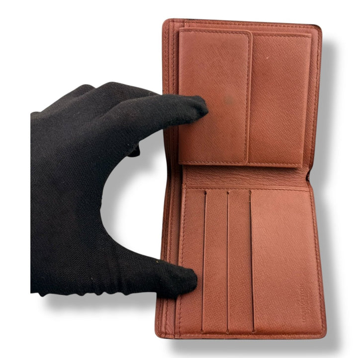 Louis Vuitton Vintage Bifold Brown Monogram Wallet - Lux Central