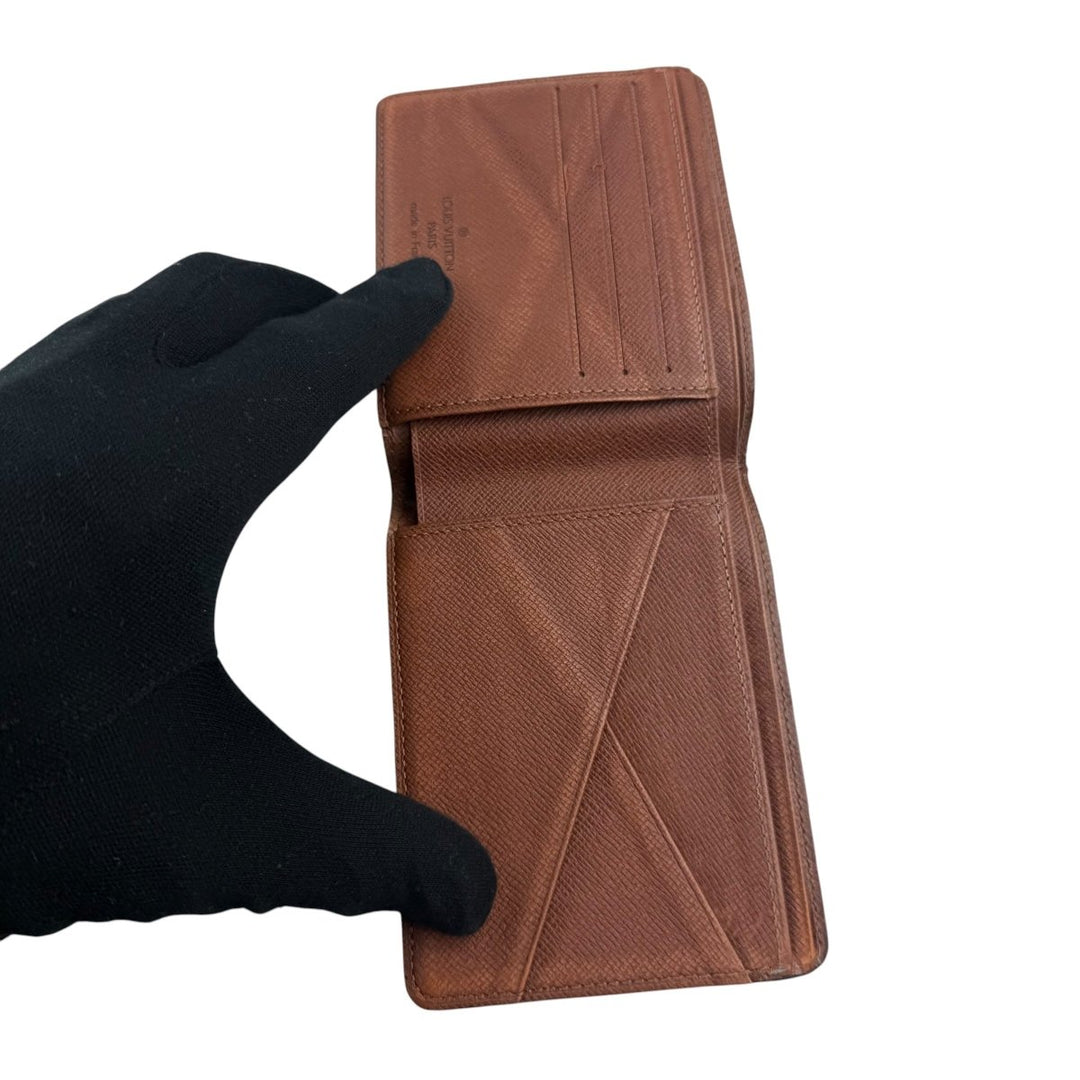 Louis Vuitton Vintage Bifold Brown Monogram Wallet - Lux Central