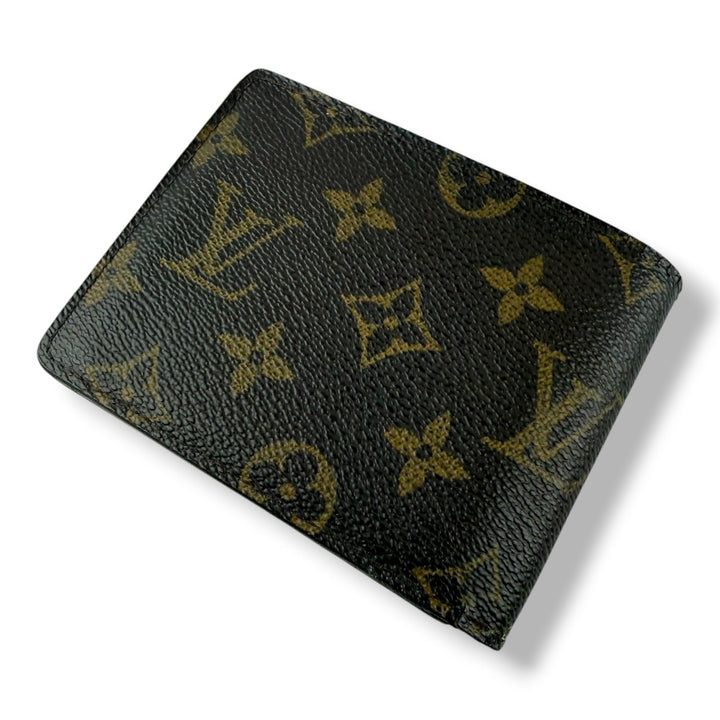 Louis Vuitton Vintage Bifold Brown Monogram Wallet - Lux Central