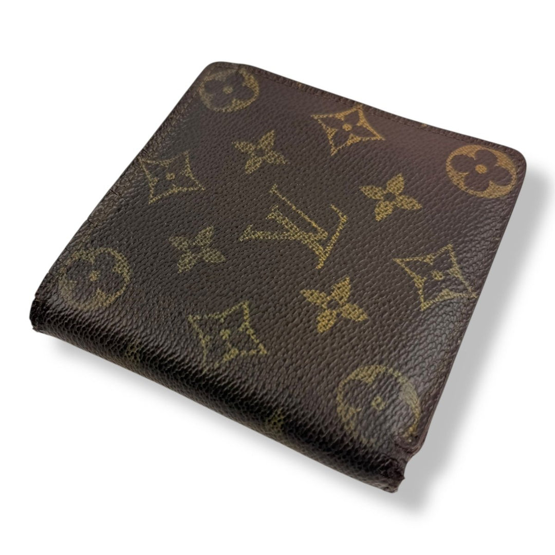 Louis Vuitton Vintage Bifold Brown Monogram Wallet - Lux Central