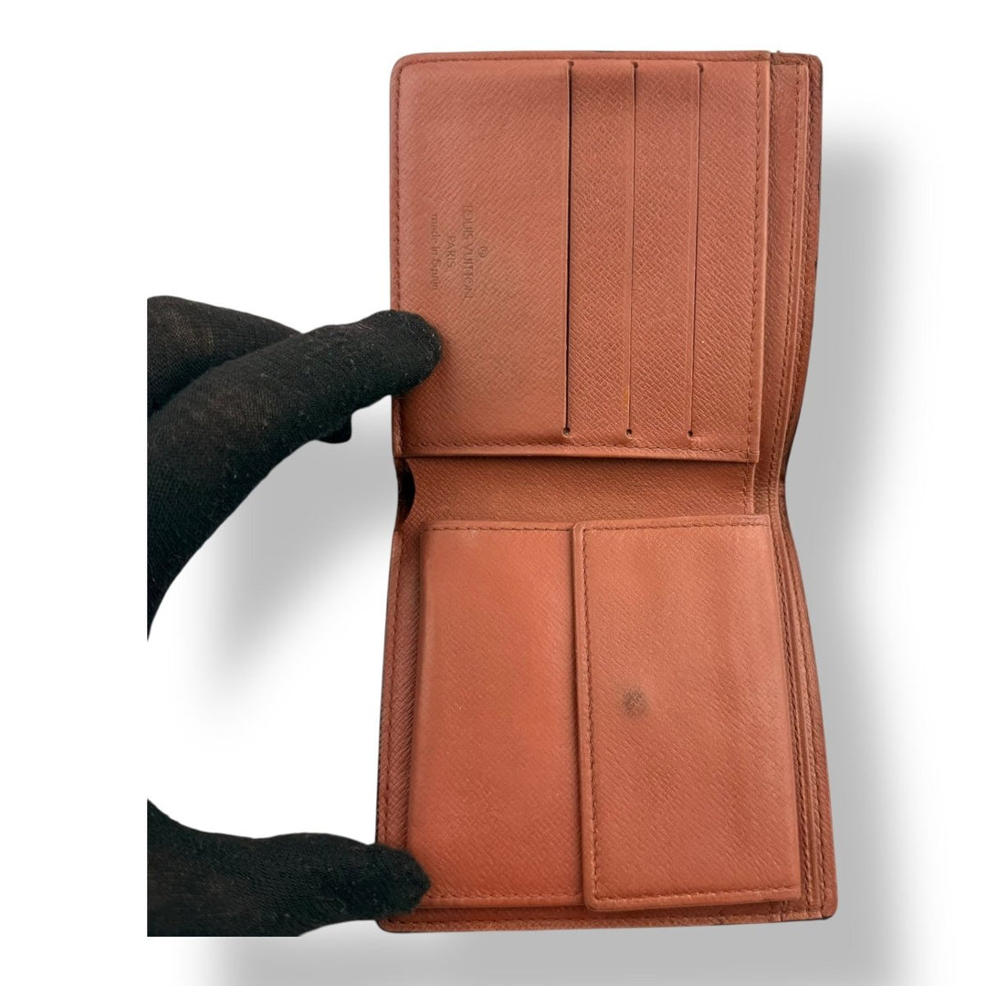 Louis Vuitton Vintage Bifold Brown Monogram Wallet - Lux Central