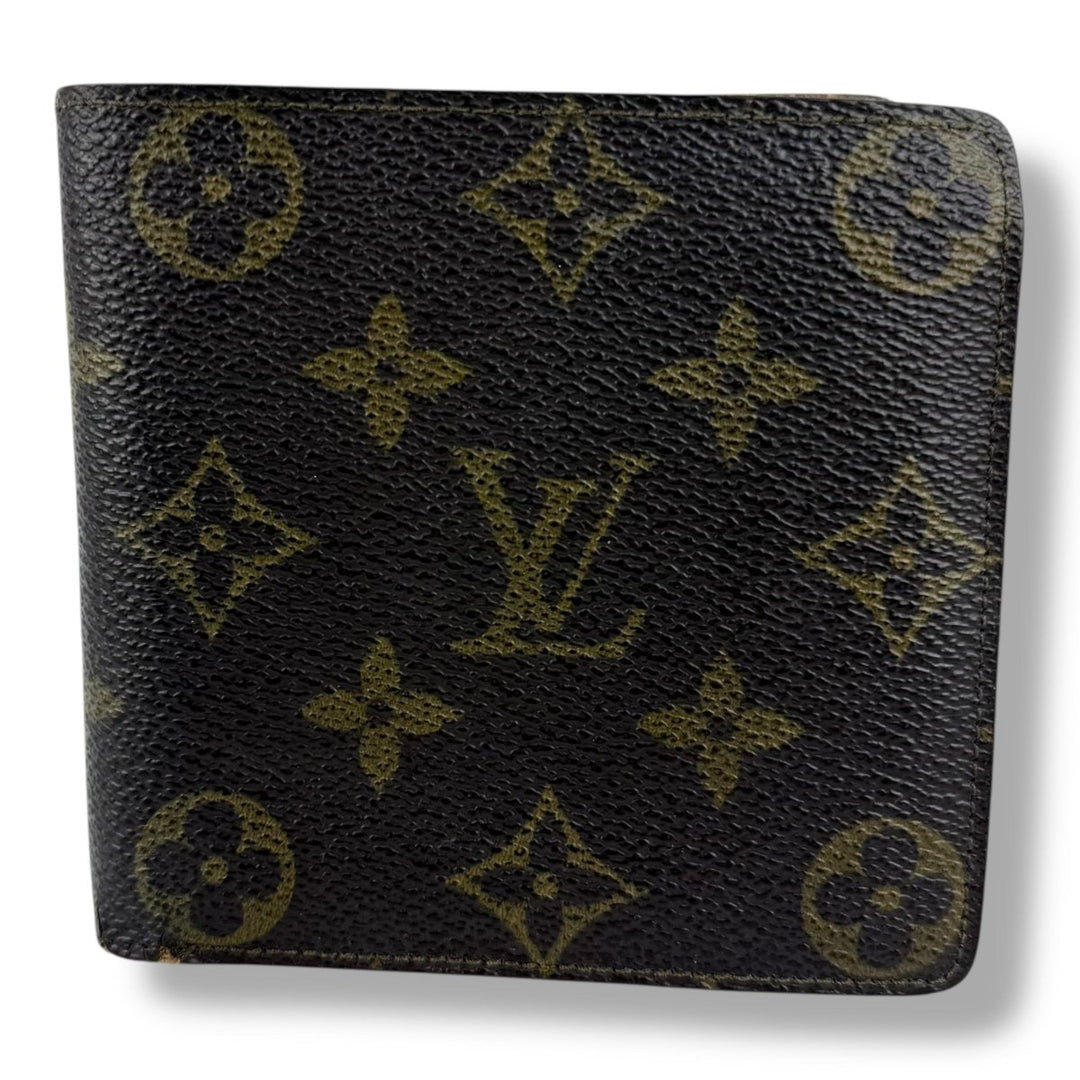 Louis Vuitton Vintage Bifold Brown Monogram Wallet - Lux Central