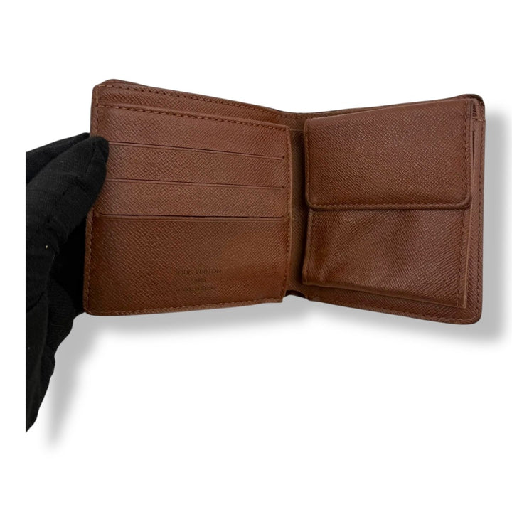 Louis Vuitton Vintage Bifold Brown Monogram Wallet - Lux Central