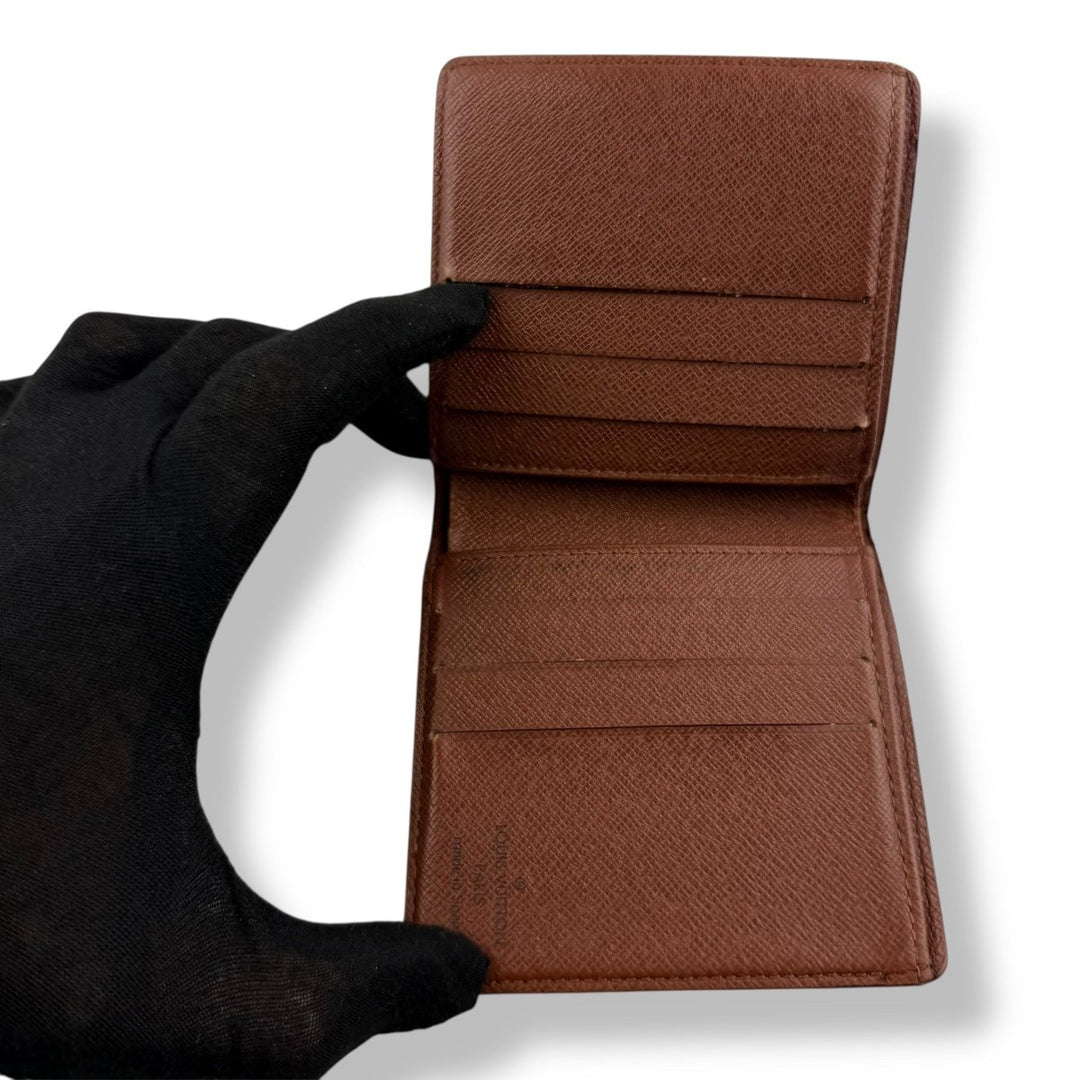 Louis Vuitton Vintage Bifold Brown Monogram Wallet - Lux Central