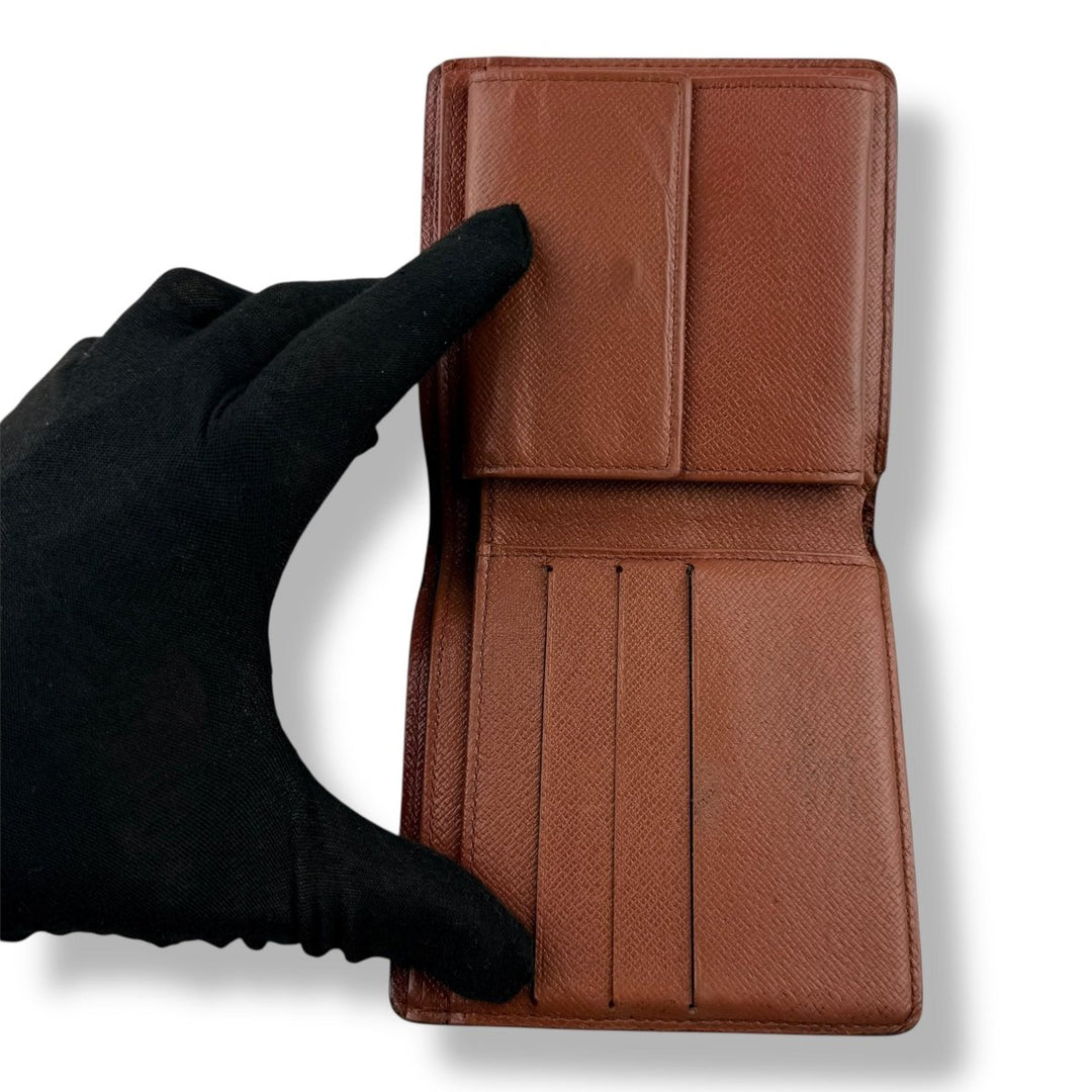 Louis Vuitton Vintage Bifold Brown Monogram Wallet - Lux Central