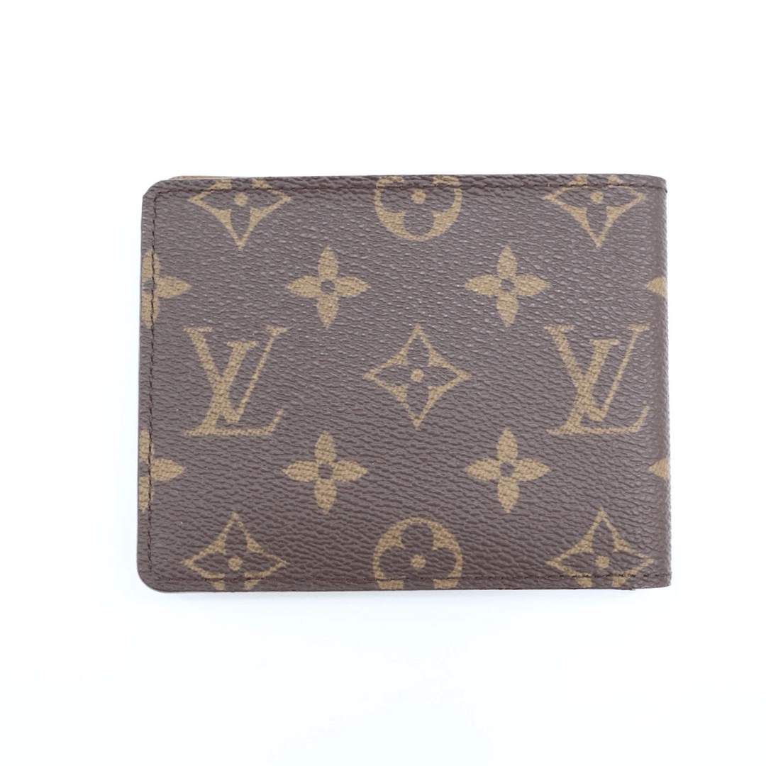 Louis Vuitton Vintage Bifold Brown Monogram Wallet - Lux Central