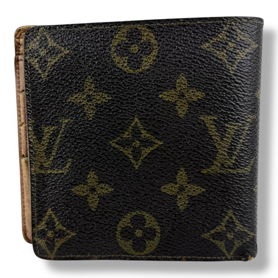 Louis Vuitton Vintage Bifold Brown Monogram Wallet - Lux Central