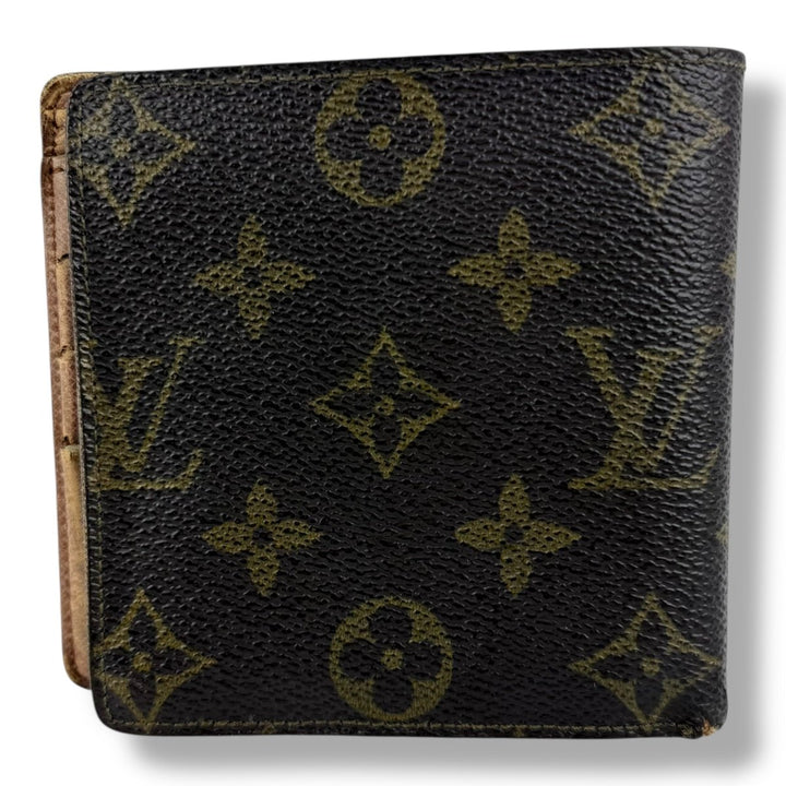 Louis Vuitton Vintage Bifold Brown Monogram Wallet - Lux Central