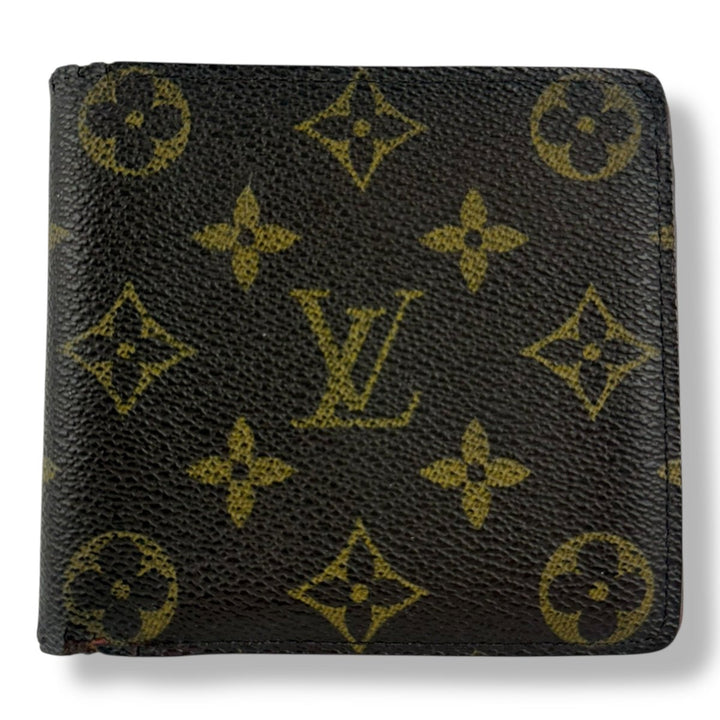 Louis Vuitton Vintage Bifold Brown Monogram Wallet - Lux Central