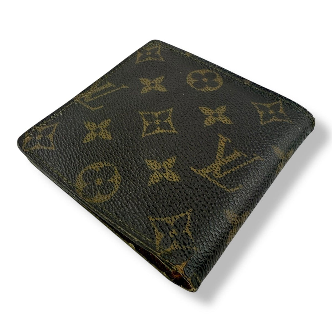 Louis Vuitton Vintage Bifold Brown Monogram Wallet - Lux Central