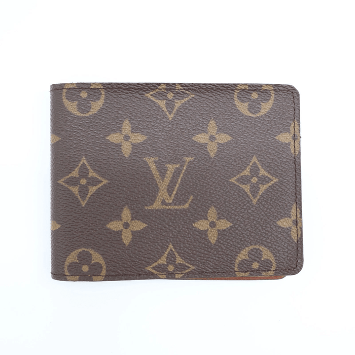 Louis Vuitton Vintage Bifold Brown Monogram Wallet - Lux Central