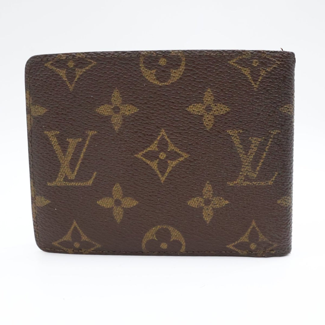 Louis Vuitton Vintage Bifold Brown Monogram Wallet - Lux Central