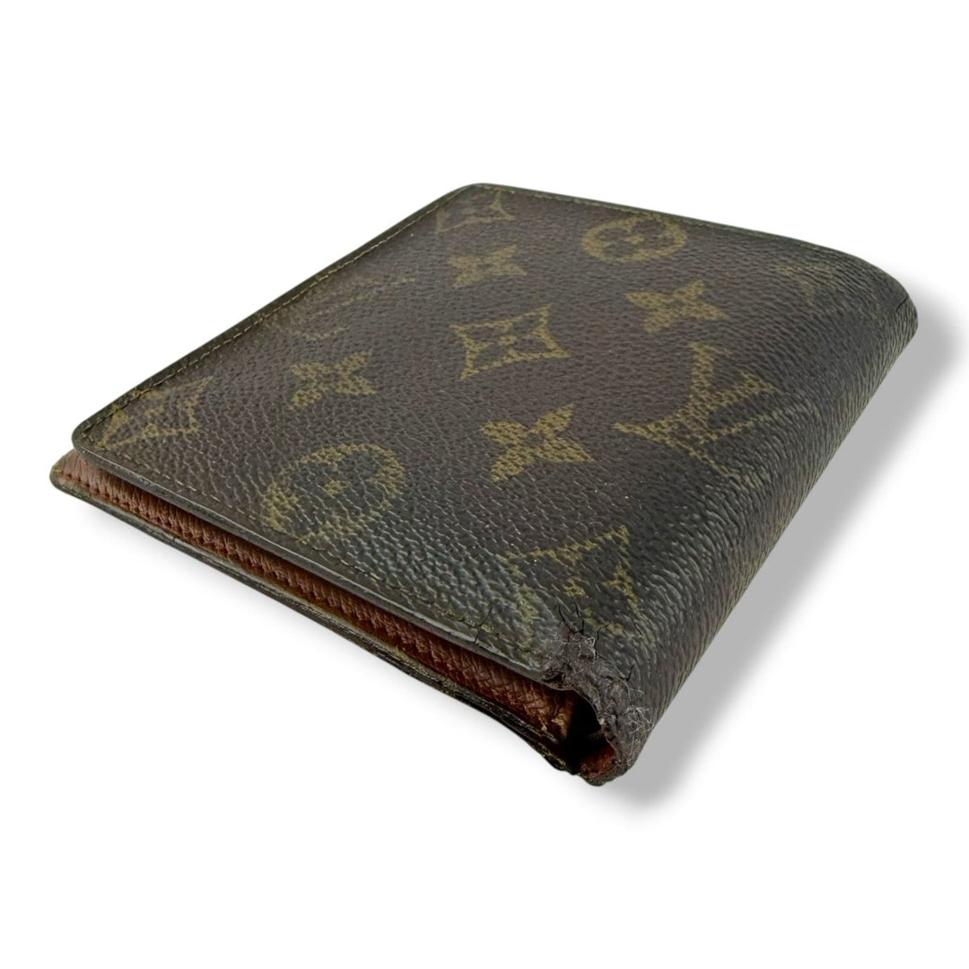 Louis Vuitton Vintage Bifold Brown Monogram Wallet - Lux Central