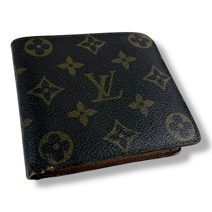 Louis Vuitton Vintage Bifold Brown Monogram Wallet - Lux Central