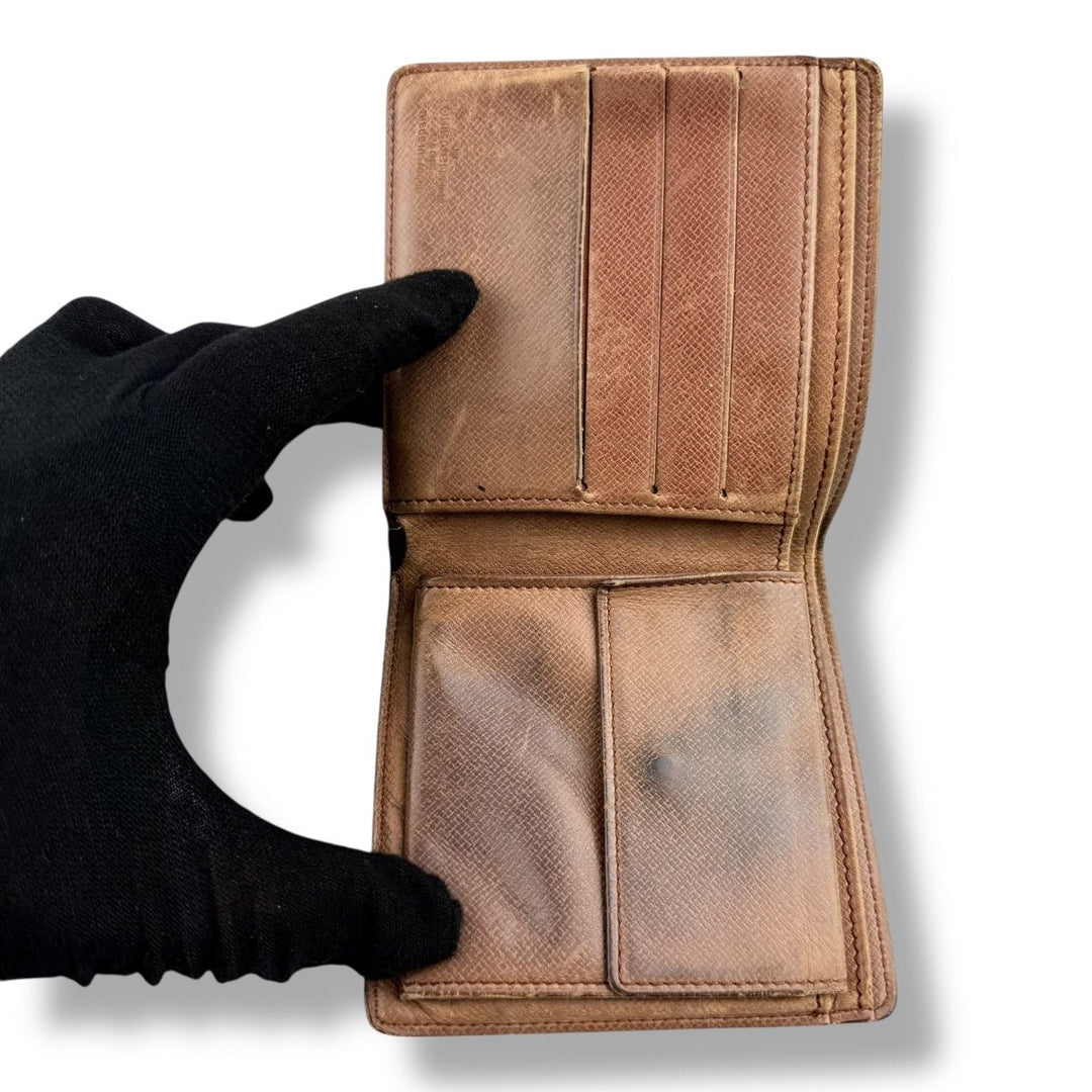 Louis Vuitton Vintage Bifold Brown Monogram Wallet - Lux Central