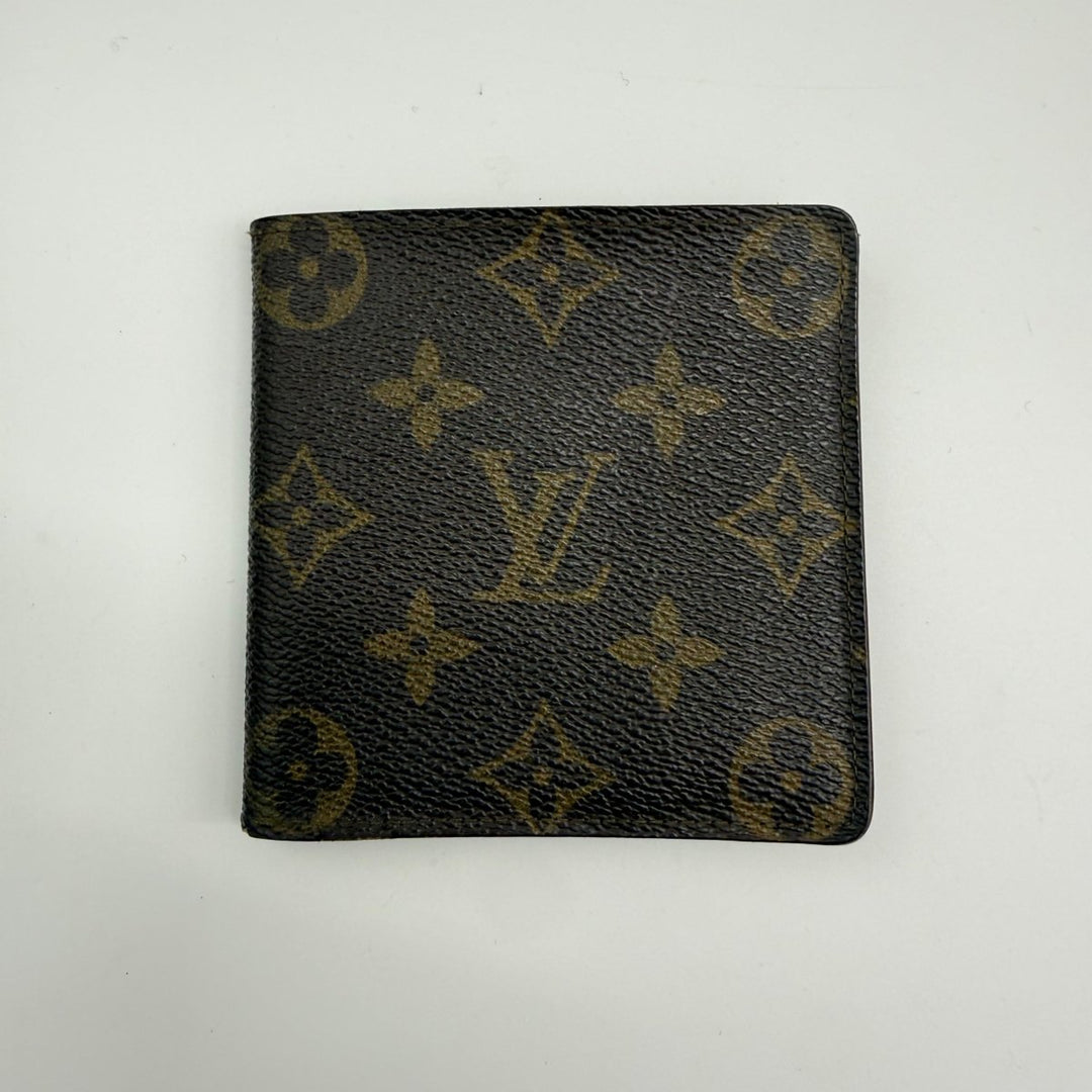 Louis Vuitton Vintage Bifold Brown Monogram Wallet - Lux Central