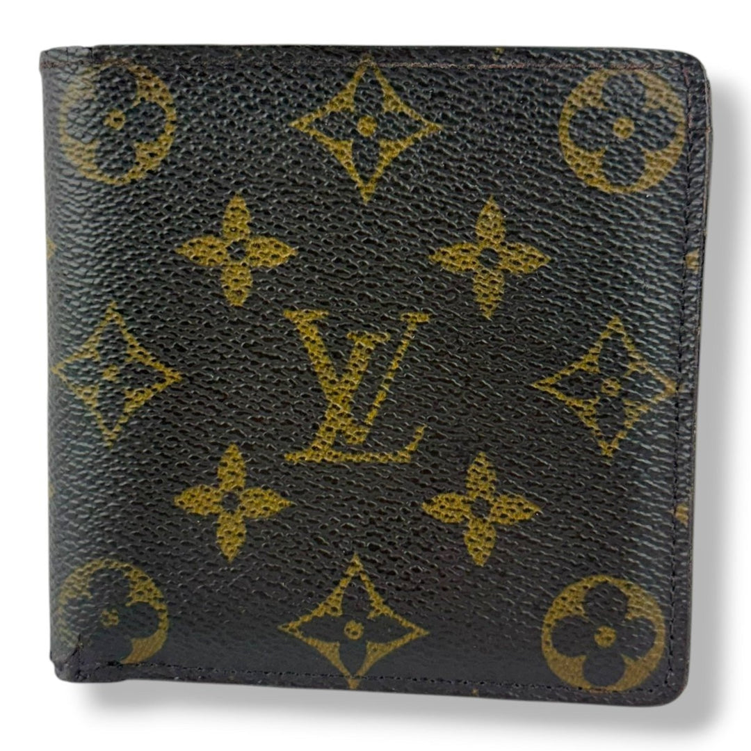 Louis Vuitton Vintage Bifold Brown Monogram Wallet - Lux Central