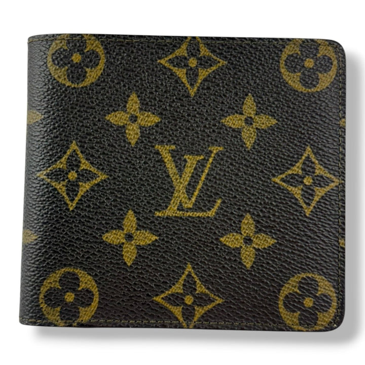 Louis Vuitton Vintage Bifold Brown Monogram Wallet - Lux Central