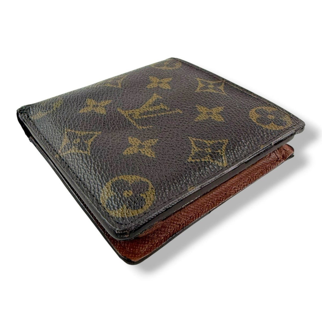 Louis Vuitton Vintage Bifold Brown Monogram Wallet - Lux Central