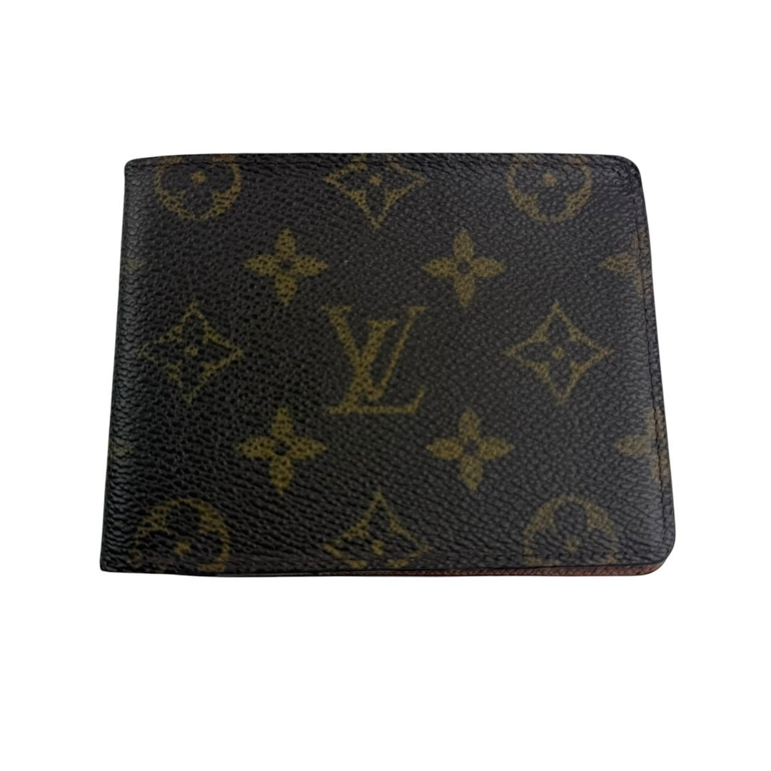 Louis Vuitton Vintage Bifold Brown Monogram Wallet - Lux Central