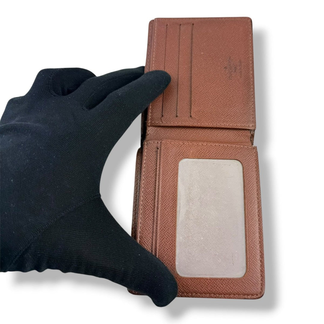 Louis Vuitton Vintage Bifold Brown Monogram Wallet - Lux Central
