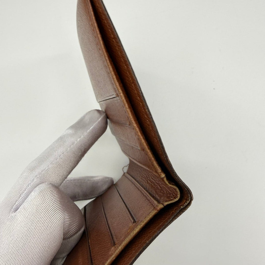 Louis Vuitton Vintage Bifold Brown Monogram Wallet - Lux Central