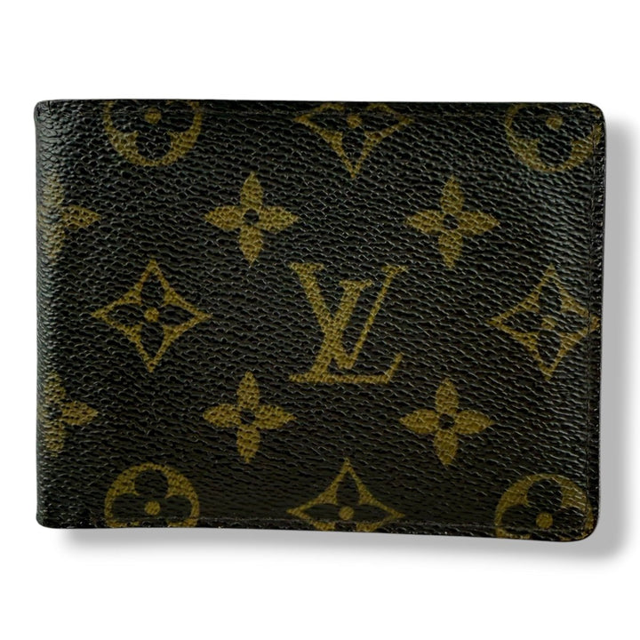 Louis Vuitton Vintage Bifold Brown Monogram Wallet - Lux Central