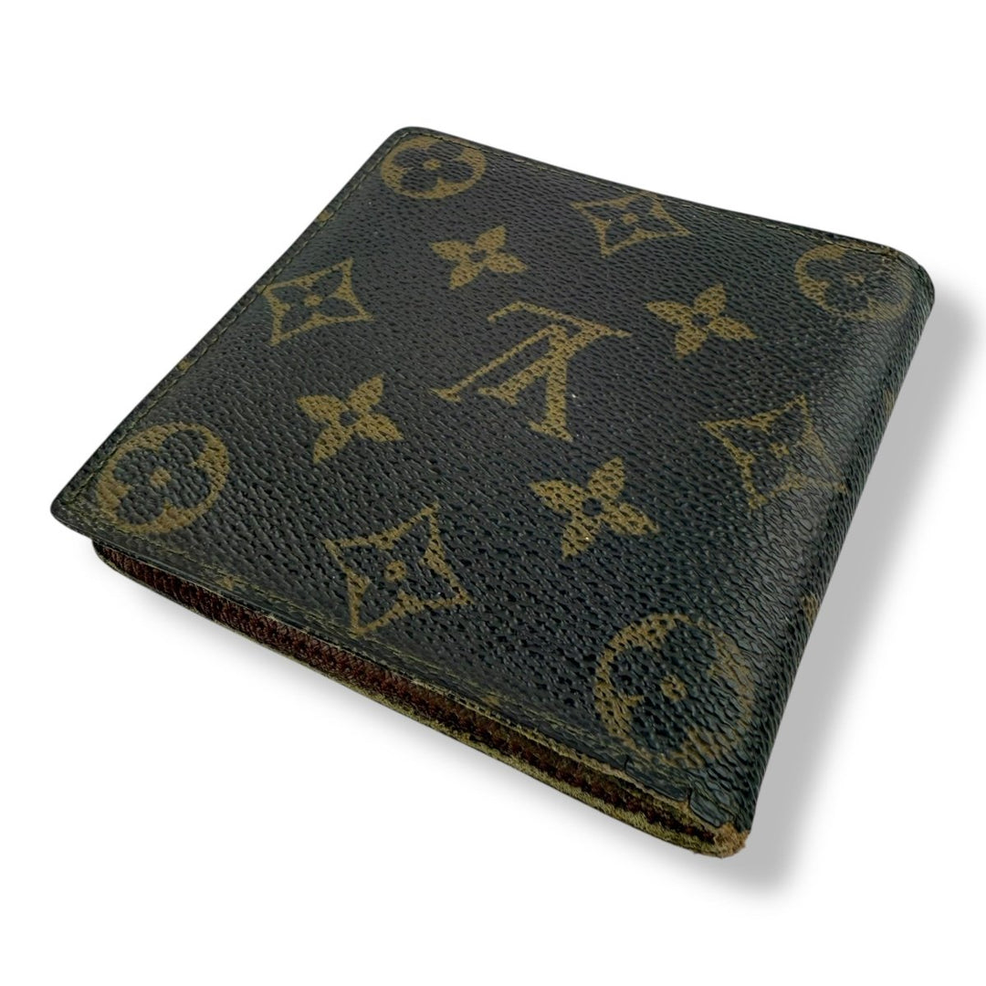 Louis Vuitton Vintage Bifold Brown Monogram Wallet - Lux Central