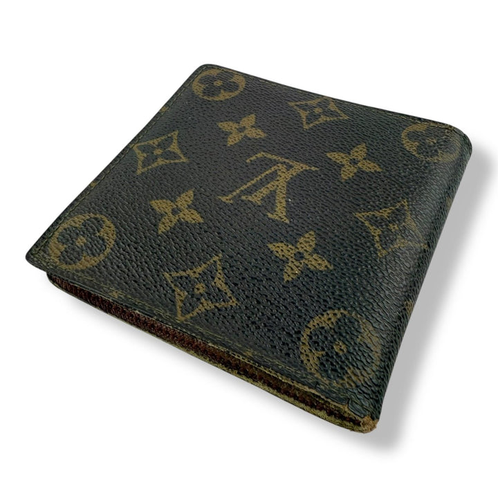 Louis Vuitton Vintage Bifold Brown Monogram Wallet - Lux Central