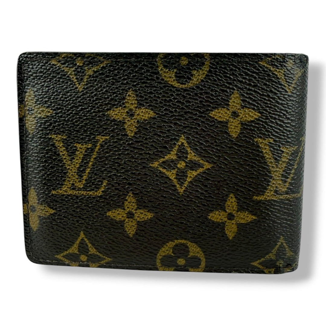 Louis Vuitton Vintage Bifold Brown Monogram Wallet - Lux Central