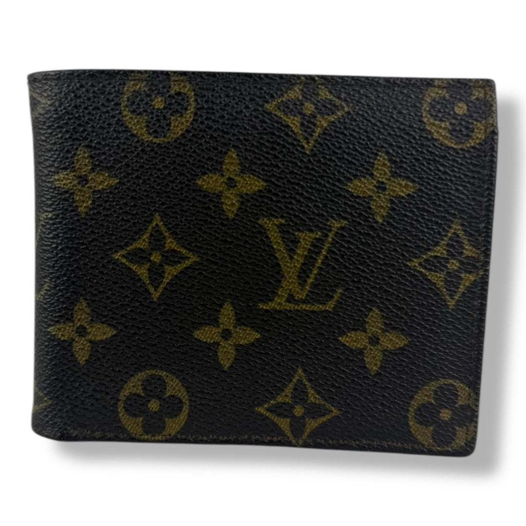 Louis Vuitton Vintage Bifold Brown Monogram Wallet - Lux Central