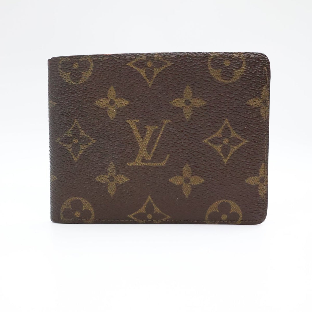 Louis Vuitton Vintage Bifold Brown Monogram Wallet - Lux Central