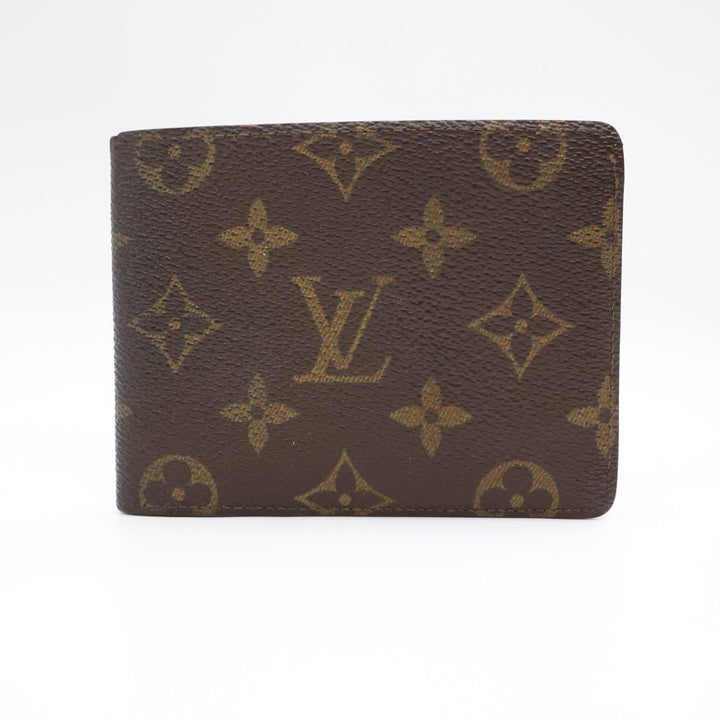 Louis Vuitton Vintage Bifold Brown Monogram Wallet - Lux Central