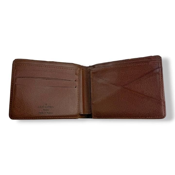 Louis Vuitton Vintage Bifold Brown Monogram Wallet 7758 - Lux Central