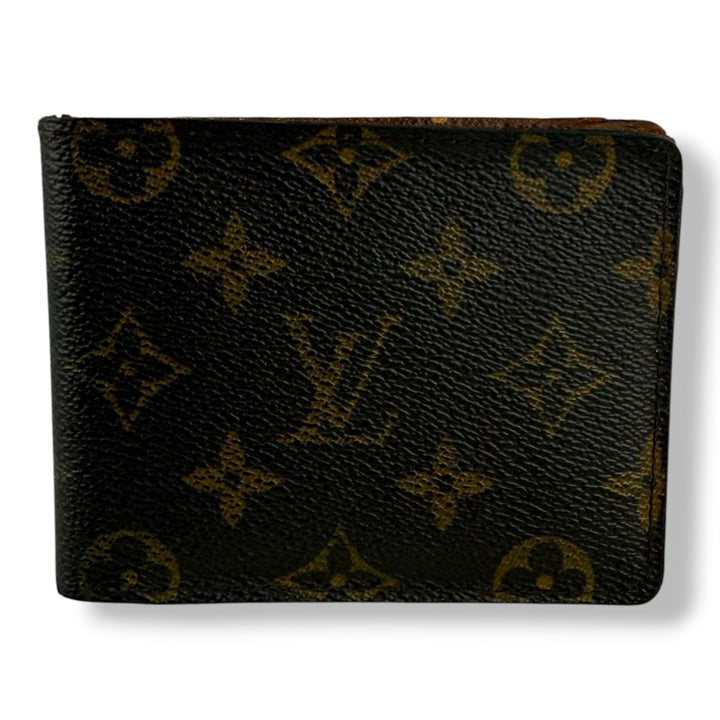 Louis Vuitton Vintage Bifold Brown Monogram Wallet 7758 - Lux Central