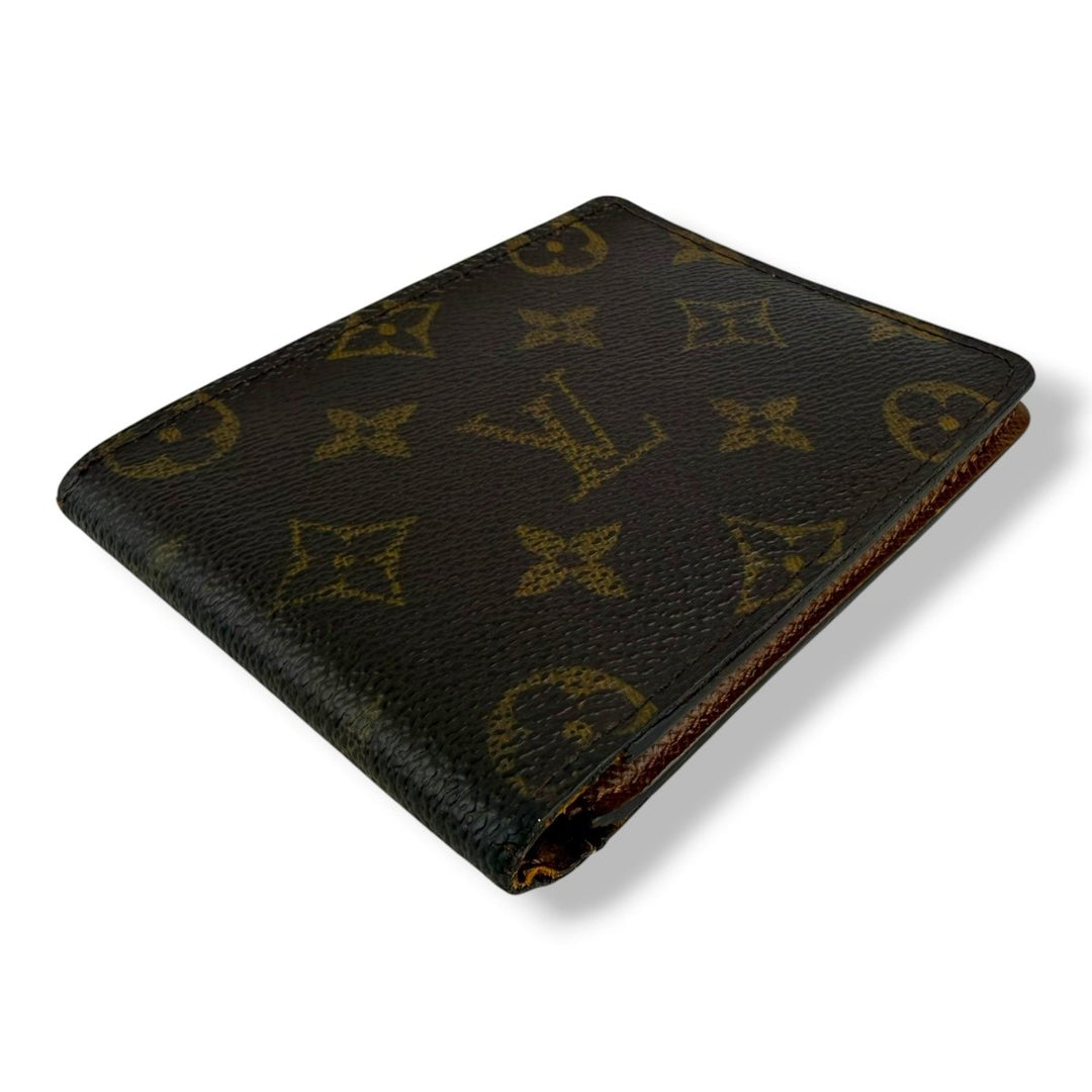 Louis Vuitton Vintage Bifold Brown Monogram Wallet 7758 - Lux Central